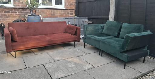 Buy & Sell Wednesfield Wolverhampton - Photos for Velvet sofa beds.3&2