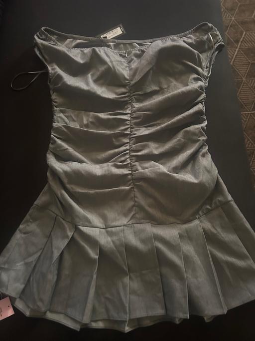 Buy & Sell Yardley Birmingham - Photos for Grey Bardot Ruched Detail Pleated Shift Dress