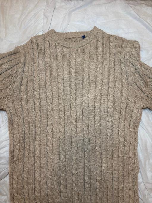 Buy & Sell Watford Town Centre Watford - Photos for Men’s Beige Cable Knit Jumper Large