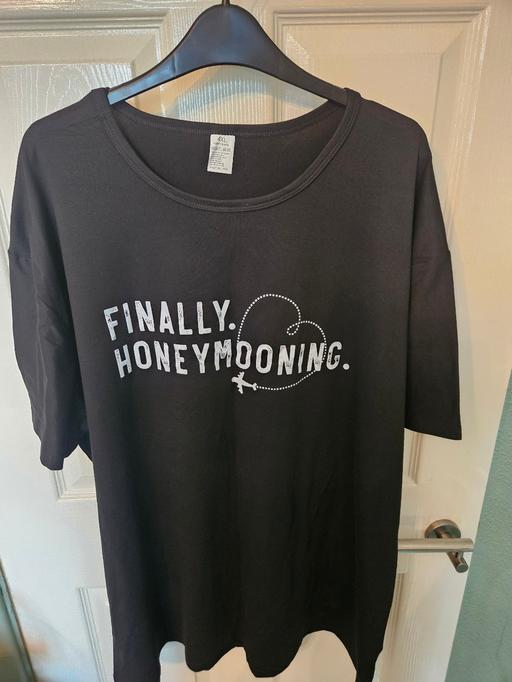 Buy & Sell Broomhill Cannock Chase - Photos for mens black 'finally honeymooning' tshirt