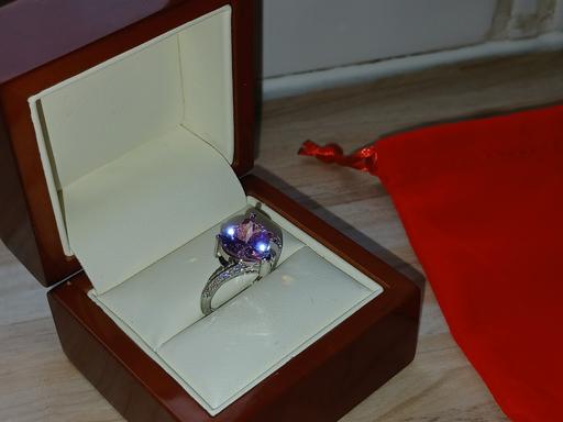 Buy & Sell Felden Dacorum - Photos for Silver Pink Heart Stone Ring