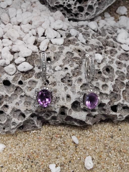 Buy & Sell Hasbury Dudley - Photos for Amethyst Halo Drop Earrings