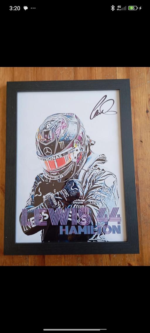 Buy & Sell Upper Cambourne South Cambridgeshire - Photos for Sir Lewis Hamilton - signed print wall art