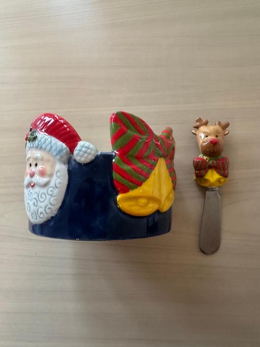 Buy & Sell Elm Park Havering - Photos for Christmas dip set (bowl & spreader)