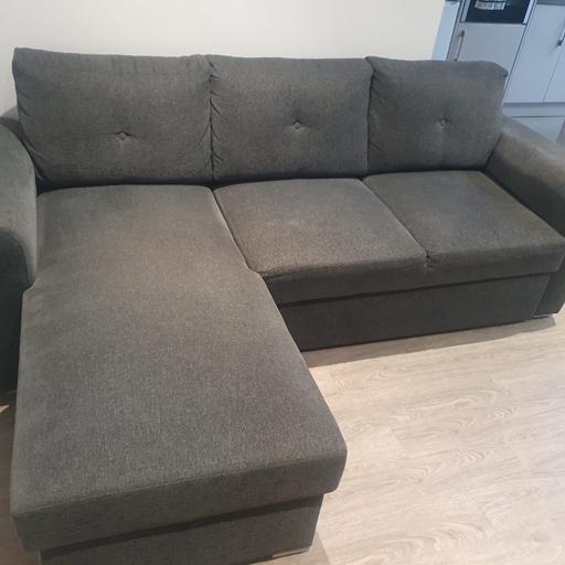 Buy & Sell Liverpool Merseyside - Photos for L shaped grey sofa bed settee