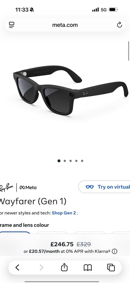 Buy & Sell Sparkbrook Birmingham - Photos for Ray Ban Meta Wayfarer (Gen 1)