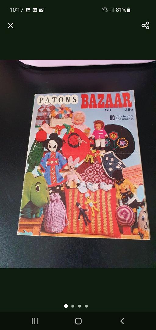 Buy & Sell Upper Gornal Dudley - Photos for vintage patons bazaar knit/crochet book
