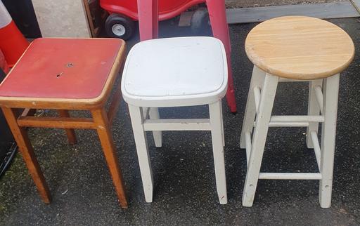 Buy & Sell Pensnett Dudley - Photos for 3 Old Barstools & Throne Chair , Good Con.