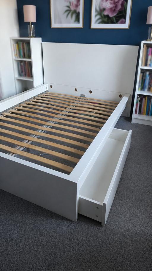 Buy & Sell Tilbury Thurrock - Essex - Photos for double bed frame w 2 storage boxes