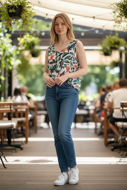  — Floral top size 8
