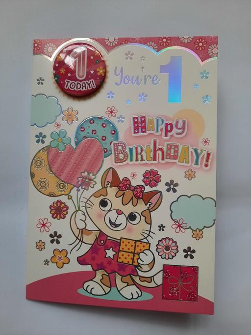 further learning Oldbury Sandwell - Photos for Age 1 birthday card with clip on badge