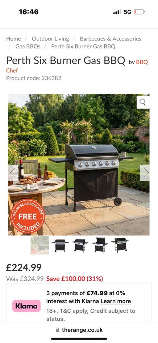 Buy & Sell Bushbury Wolverhampton - Photos for 6 burner gas bbq