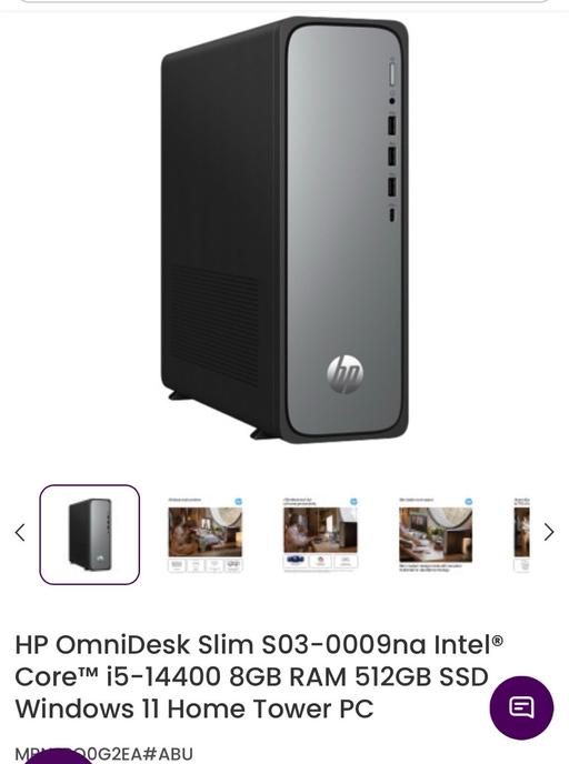 Buy & Sell Walton-on-Thames Elmbridge - Photos for Hp OmniDesk Slim S03-0009na 