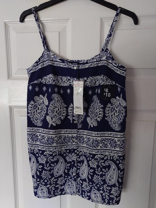 Buy & Sell Woodthorpe Charnwood - Photos for Women's navy patterned strap top size 6