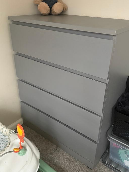 Buy & Sell Witham Braintree - Photos for Malm grey chest of drawers
