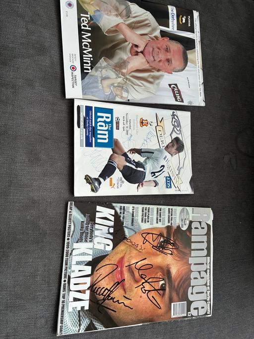 Buy & Sell Littleover Derby - Photos for Derby County signed programmes and magazines