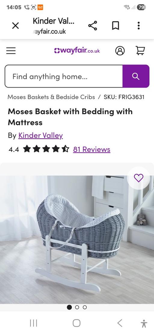 Buy & Sell Heap Bridge Rochdale - Photos for Moses basket and next to me crib