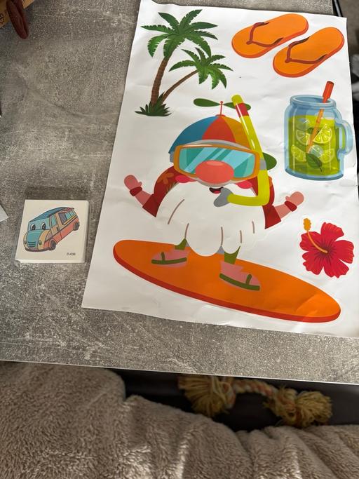  — Kids temporary tattoo and sticker set