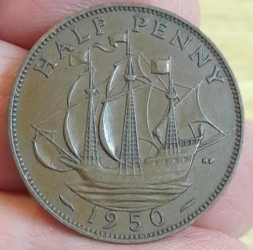 Buy & Sell Higher Walton South Ribble - Photos for 1950 SHIP HALFPENNY