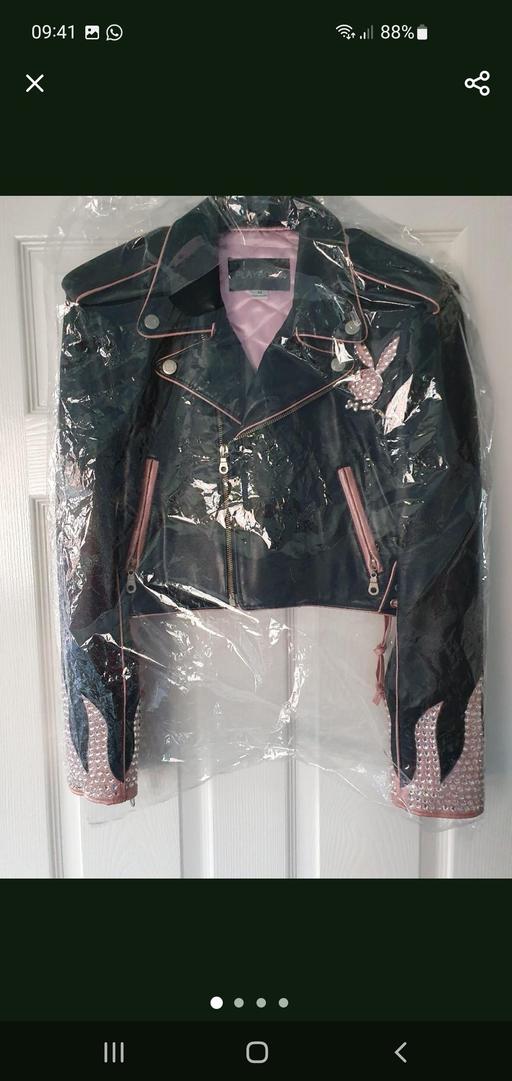  — leather playboy jacket limited edition