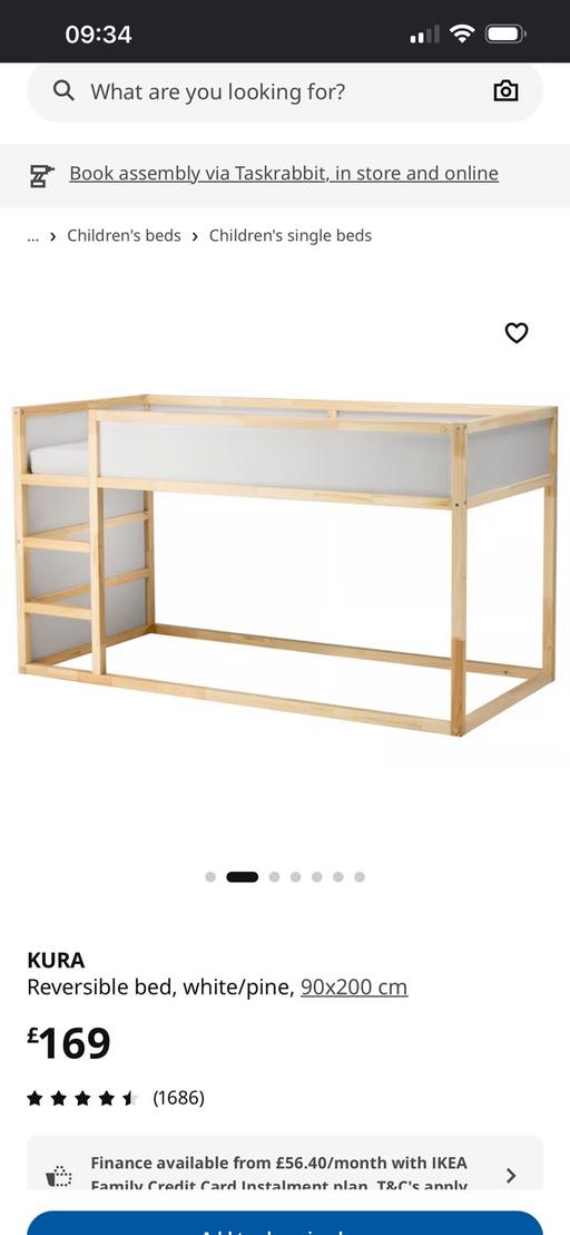 Buy & Sell Minster Park Swale - Photos for IKEA kura reversible children’s bed