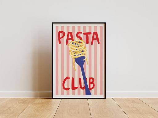 Buy & Sell Newington South East London - Photos for A4 Pasta Club Framed Poster
