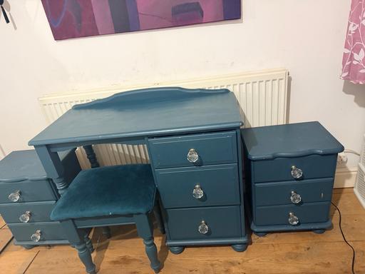 Buy & Sell Kingsthorpe West Northamptonshire - Photos for Blue Vanity / Dressing Table Set