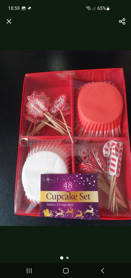 Buy & Sell Upper Gornal Dudley - Photos for Xmas cupcake set x 48 pieces NEW