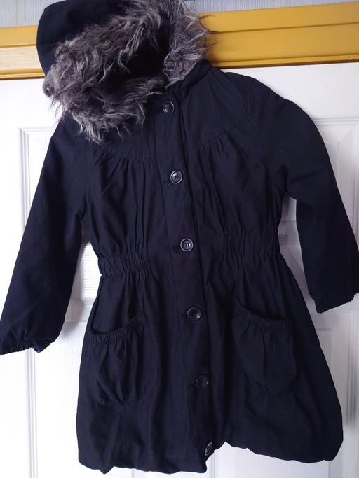  — Girls black coat size 5-6 years