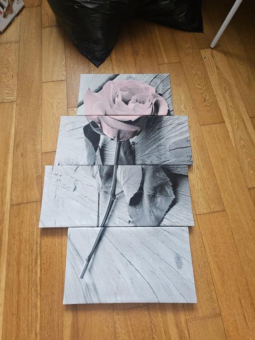 Buy & Sell Newton Doncaster - Photos for 4 piece floral wall picture..like new