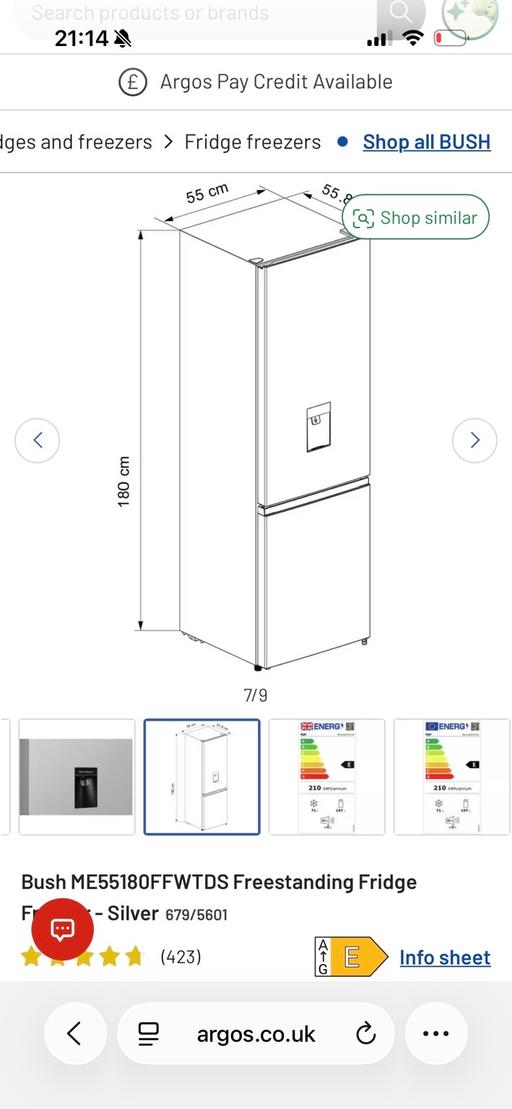 Buy & Sell Western Cross Dartford - Photos for Fridge freezer non frost with water dispenser
