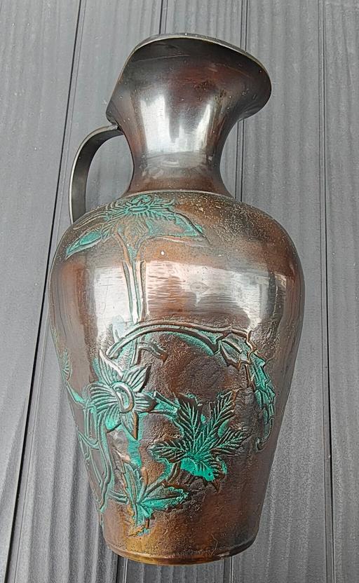 Buy & Sell Upper Llandwrog Gwynedd - Photos for Vintage Etched Bronze Vase and Jug.
