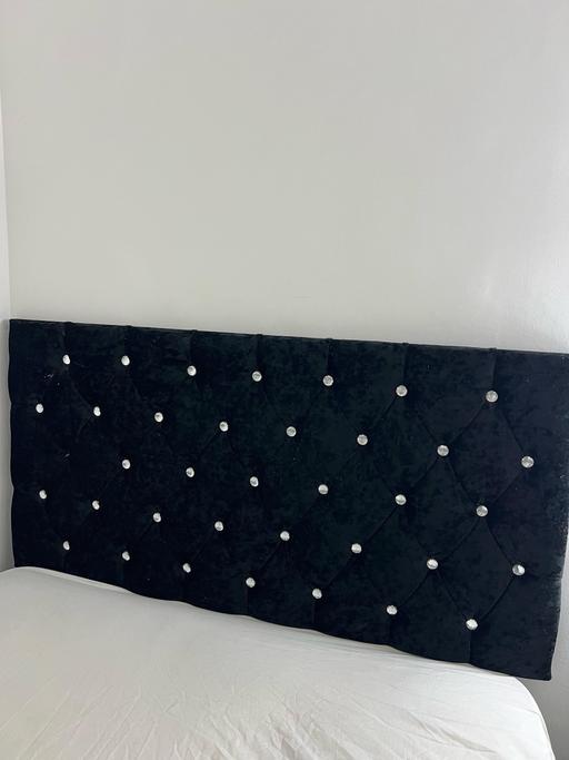 Buy & Sell Edmonton North London - Photos for Black headboard for small double bed