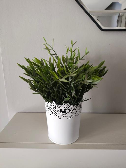 Buy & Sell Scholes Rotherham - Photos for IKEA Artificial plano in a metal plant pot