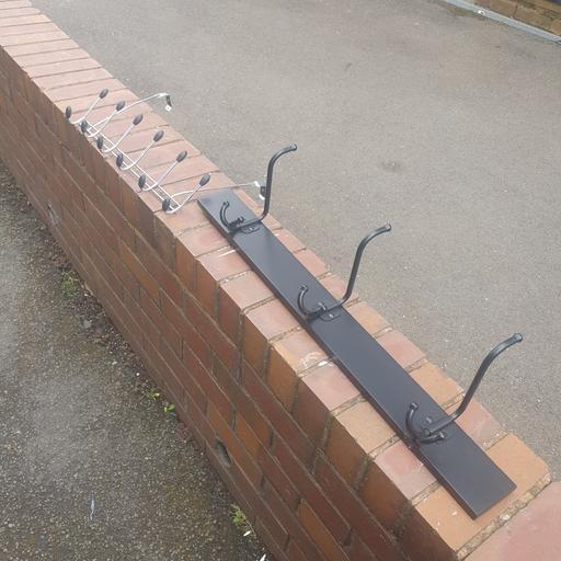 Buy & Sell Pensnett Dudley - Photos for 2 , Metal Coat Hooks , 32 in & 19 inch , VGC