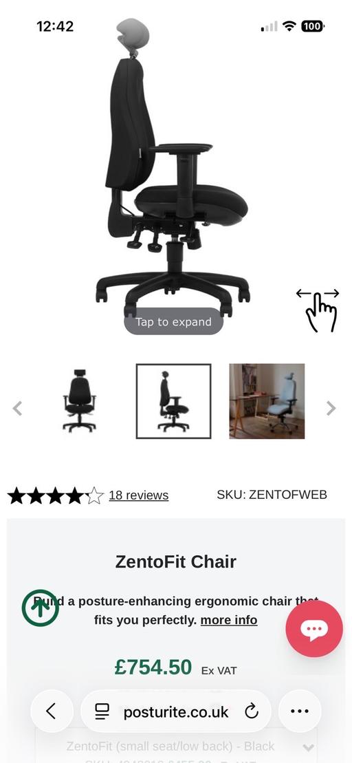 Buy & Sell Nunhead South East London - Photos for posture-enhancing ergonomic chair