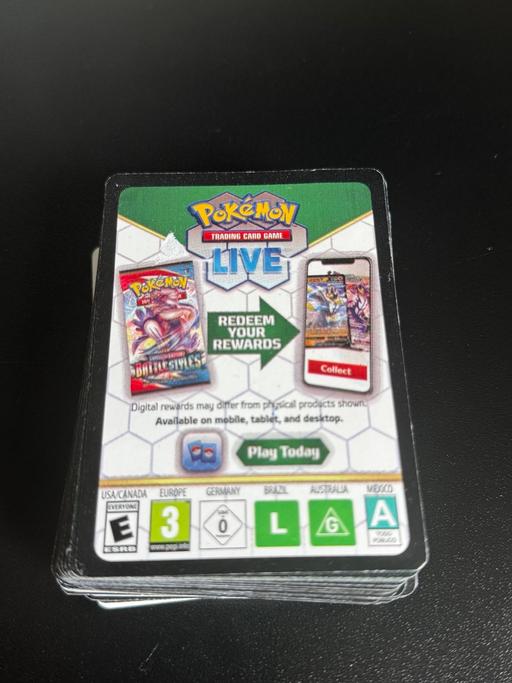  — Pokémon live TCG code cards