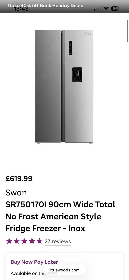 Buy & Sell Hart Village Hartlepool - Photos for Swan american fridge freezer
