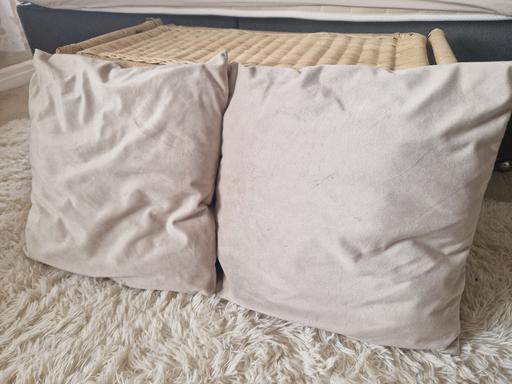 Buy & Sell Hall Green Birmingham - Photos for 2x beige soft touch scatter cushions