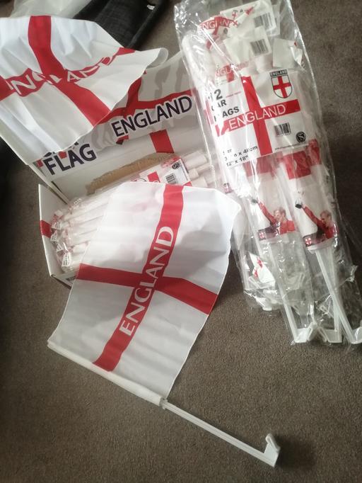 Buy & Sell Heath Town Wolverhampton - Photos for Two new large England car flags