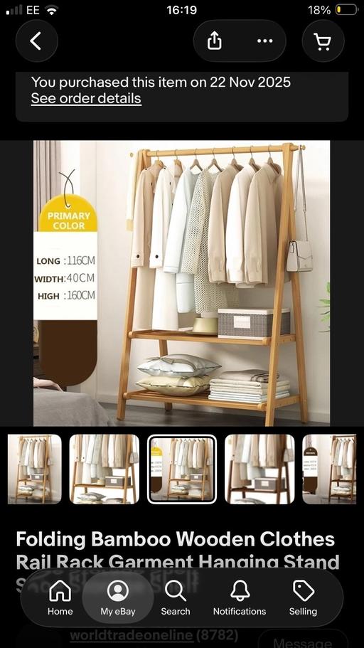 Buy & Sell Hill Top Sandwell - Photos for Bamboo clothing rail x 2
