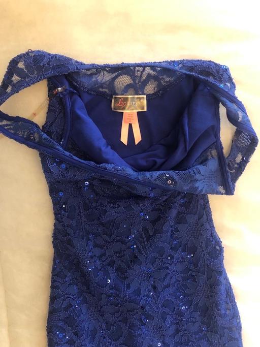  — Lipsy Blue Mini Dress Size 6