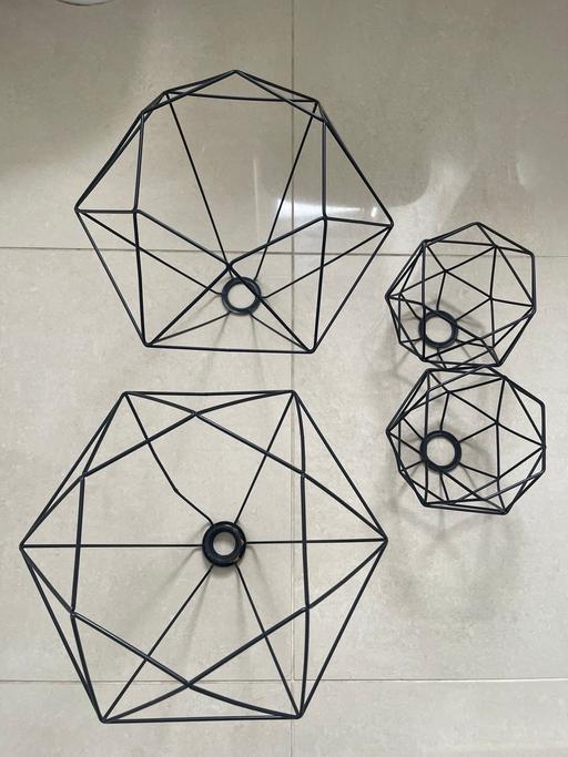 Buy & Sell Grahame Park North West London - Photos for Industrial Light Metal Wire Cage Lamps