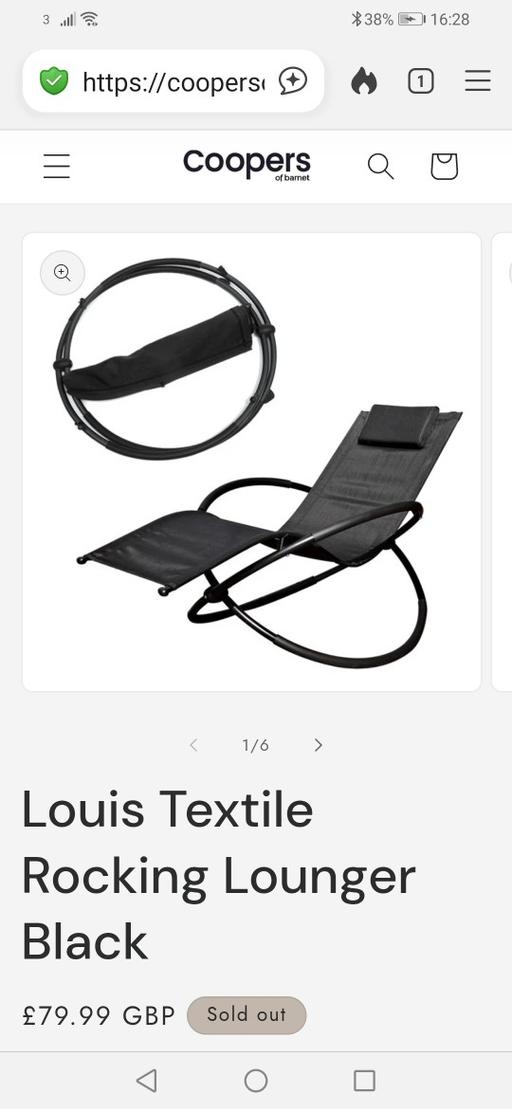 Buy & Sell Heath Town Wolverhampton - Photos for New Louis Steel rocking lounger RRP £80