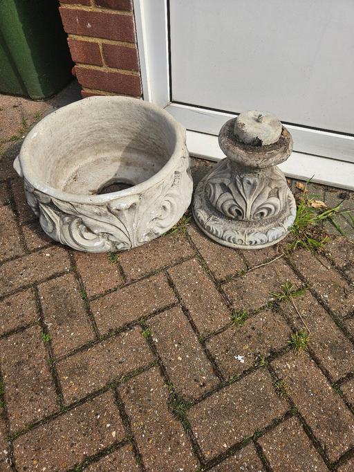 Buy & Sell Mottingham South East London - Photos for x2 Concrete stone flower pots