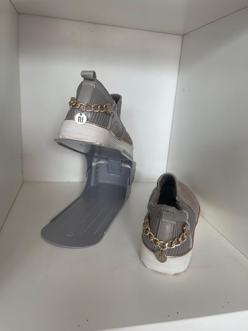  — River Island grey slip on shoes size 4