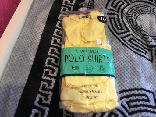  — 5Pack of new Unisex polo Tops age 4 years
