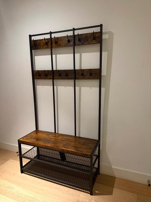 Buy & Sell St Luke`s Central London - Photos for Coat Rack Stand with shoe storage & bench