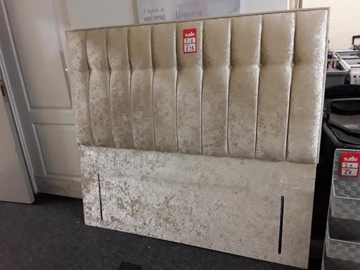 Buy & Sell Saint Pauls Trading Estate Tameside - Photos for Lovely champagne chenille DOUBLE headboard