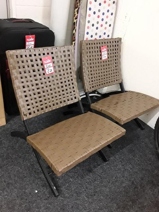 Buy & Sell Saint Pauls Trading Estate Tameside - Photos for 2 brown rattan-style garden chairs
